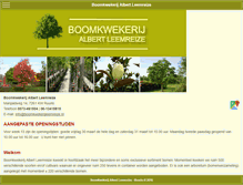 Tablet Screenshot of boomkwekerijleemreize.nl